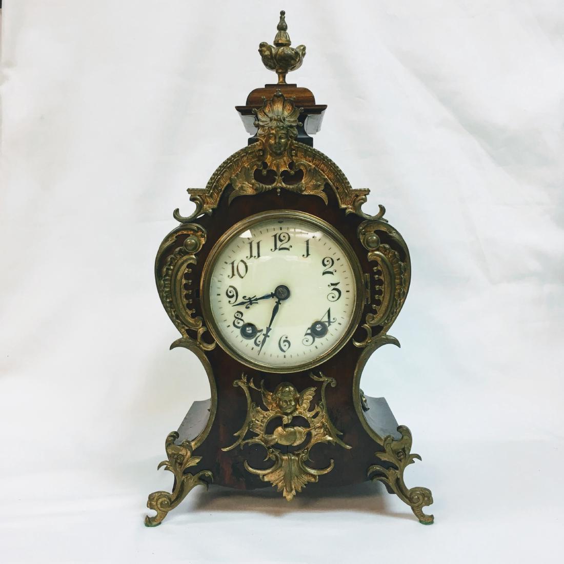 Antique German Lenzkirch walnut clock (1 of 7)