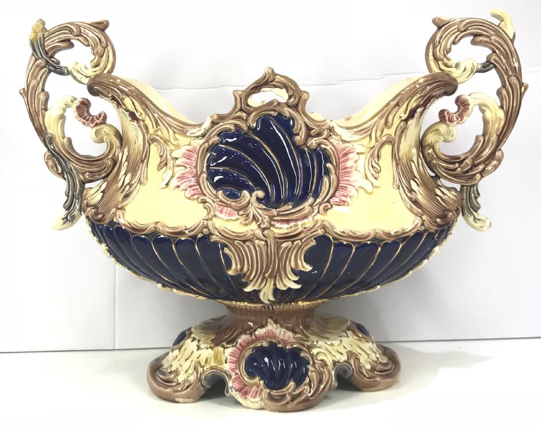 Antique French art nouveau 1900 barbotine majolica (1 of 7)