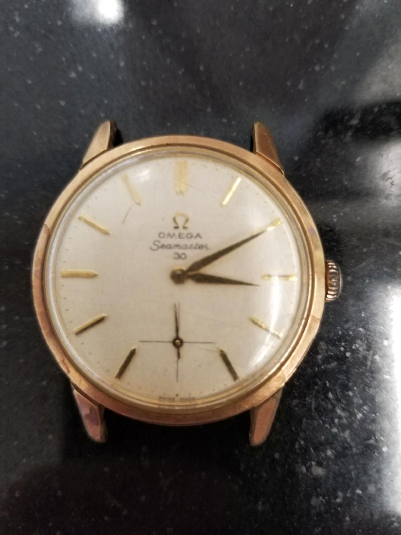 Omega Seamaster: Omega Seamaster. Gold-filled Measures: 4cm x 3.5ccm