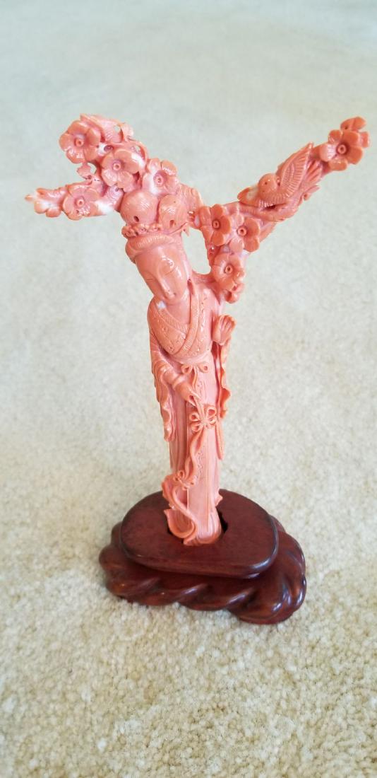 Hand carved Chinese Red Coral (1 of 7)