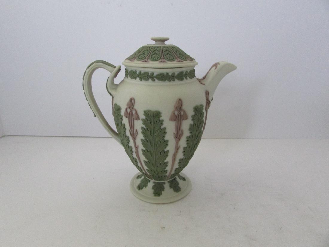 Antique wedgwood Jasperware teacup coffepot: Antique wedgwood Jasperware teacup coffepot, measures 6x6"