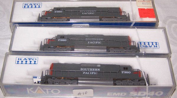 N Scale train engines: Lot of 3 Southern Pacific #7360 N scale locomotives