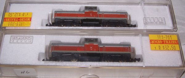 N Scale train engines: Lot of 2 Locomotives: DD13