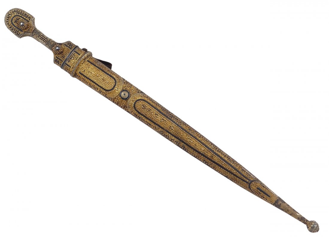 RUSSIAN DAGGER (KINDJAL), GEORGIA, XIX C. (1 of 10)