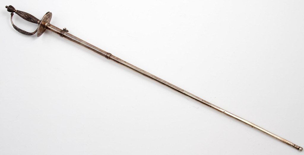 ENGLISH SILVER-HILTED SMALL-SWORD, LONDON 1769, MAKER'S (1 of 10)