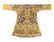 AN IMPERIAL YELLOW BROCADE EMBROIDERED SILK DRAGON ROBE
