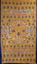 A YELLOW BROCADE EMBROIDERED SILK DRAGON PANEL