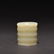 A CARVED WHITE JADE ARCHERS THUMB RING