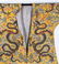 AN IMPERIAL YELLOW BROCADE EMBROIDERED SILK DRAGON ROBE - 3