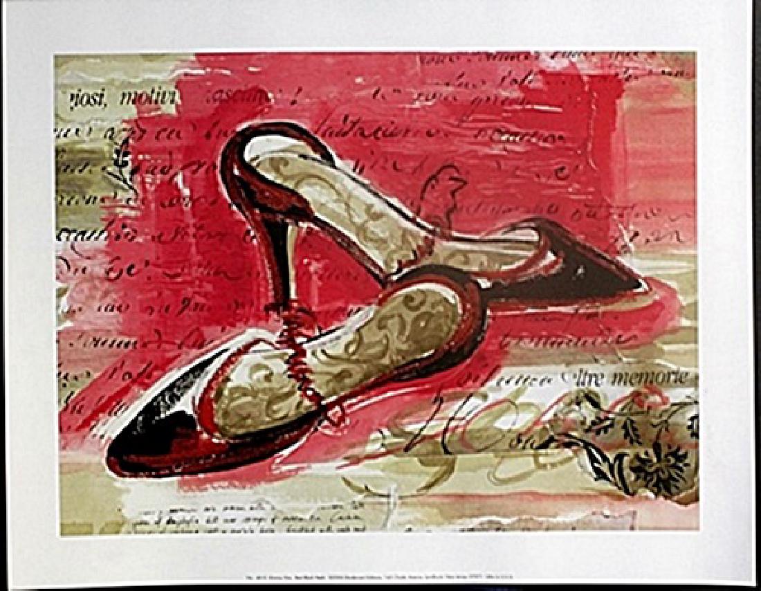 Fine Art Print "Best Black Heels" by Kimberly Han: Authentic Fine Art Print "Best Black Heels" by Kimberly Han, Size Approx. 11 x 14 In.