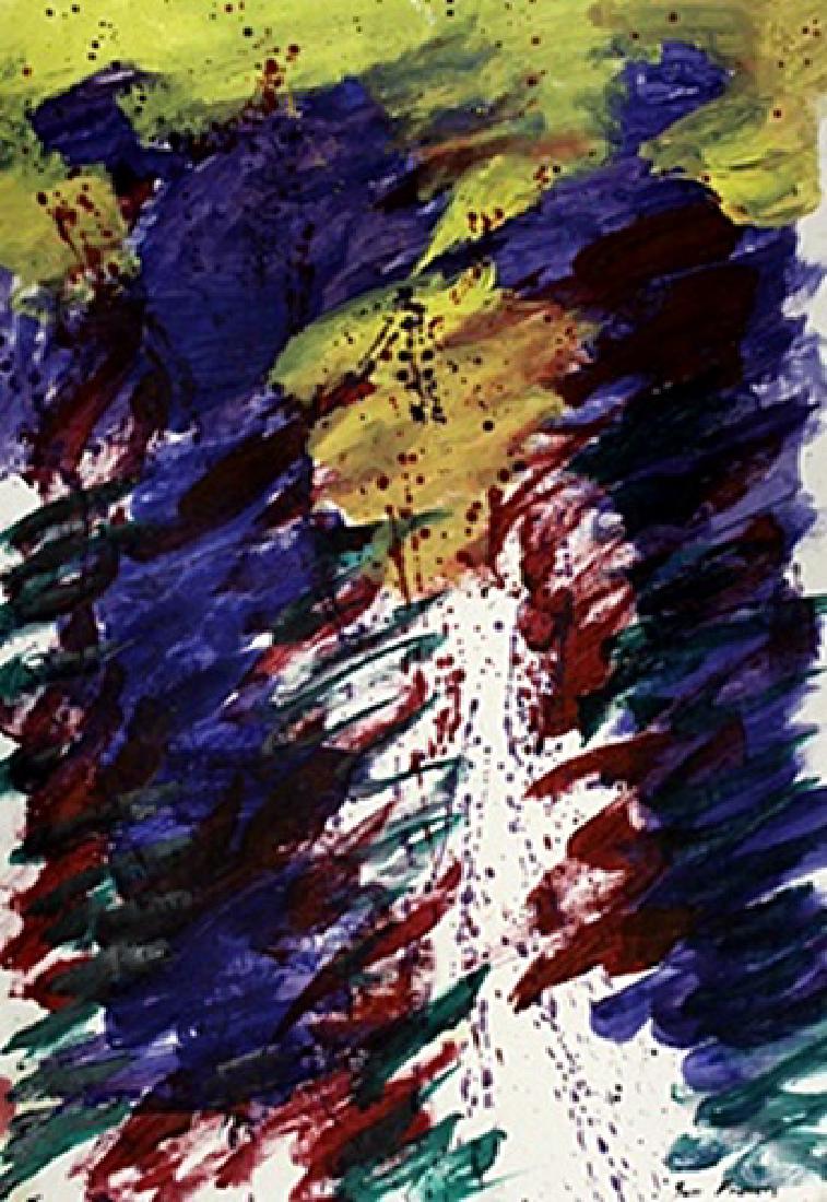 Untitled Oil On Paper - Sam Francis (1 of 3)