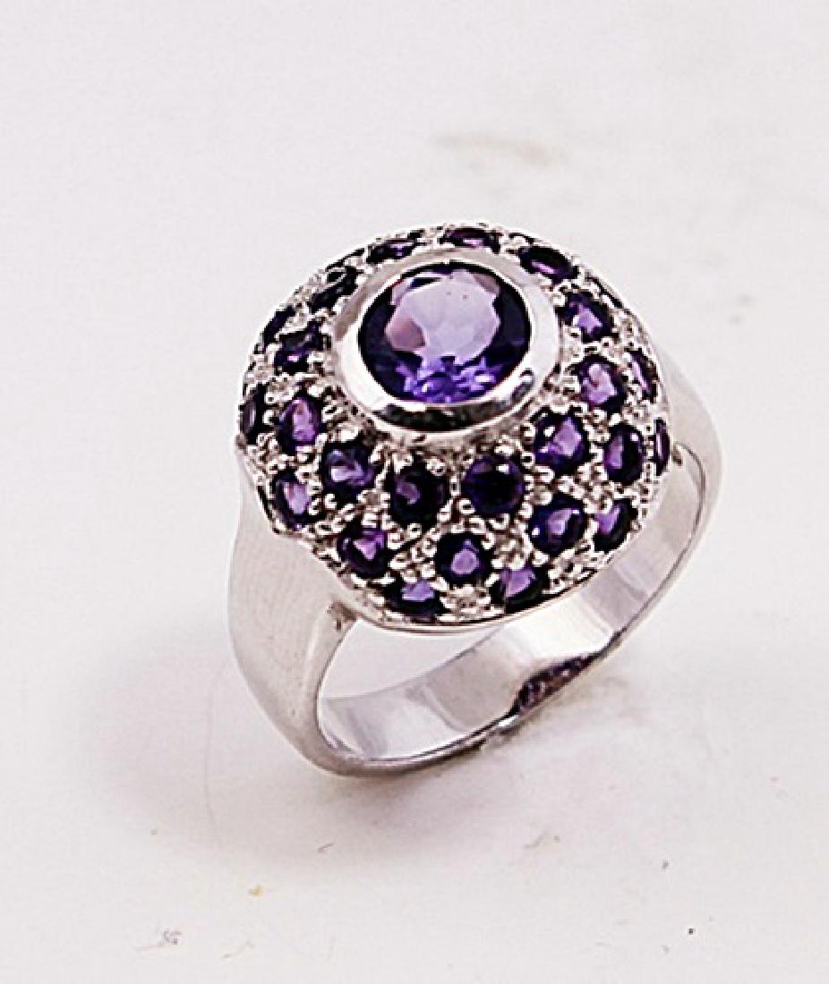SILVER RING WITH AMETHYST (1 of 1)