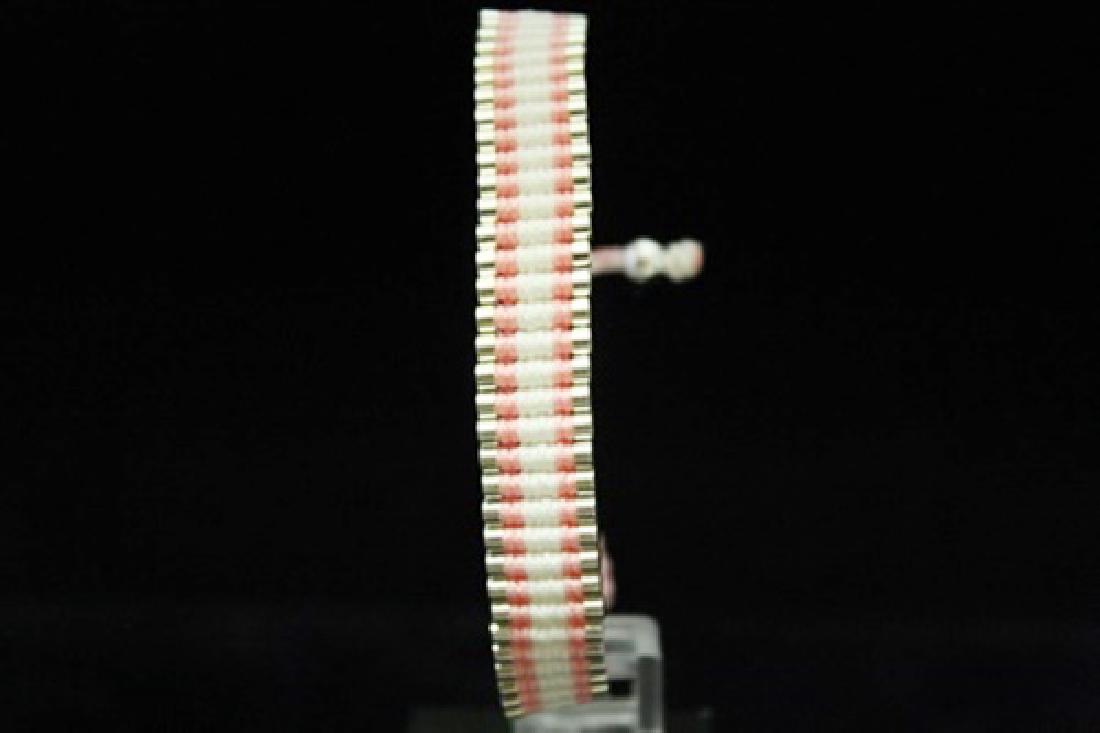 Fancy Links London Pink & White Silver Bracelet (80M) (1 of 3)