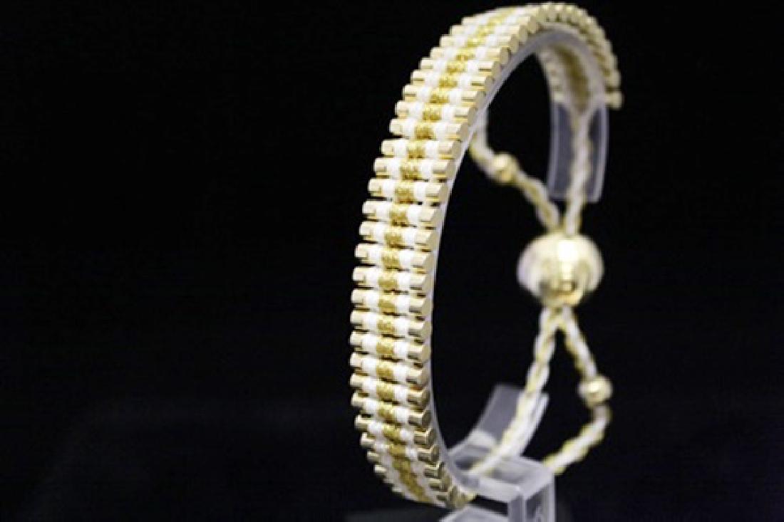 Beautiful 14kt Gold Over Silver Links London White & (1 of 3)