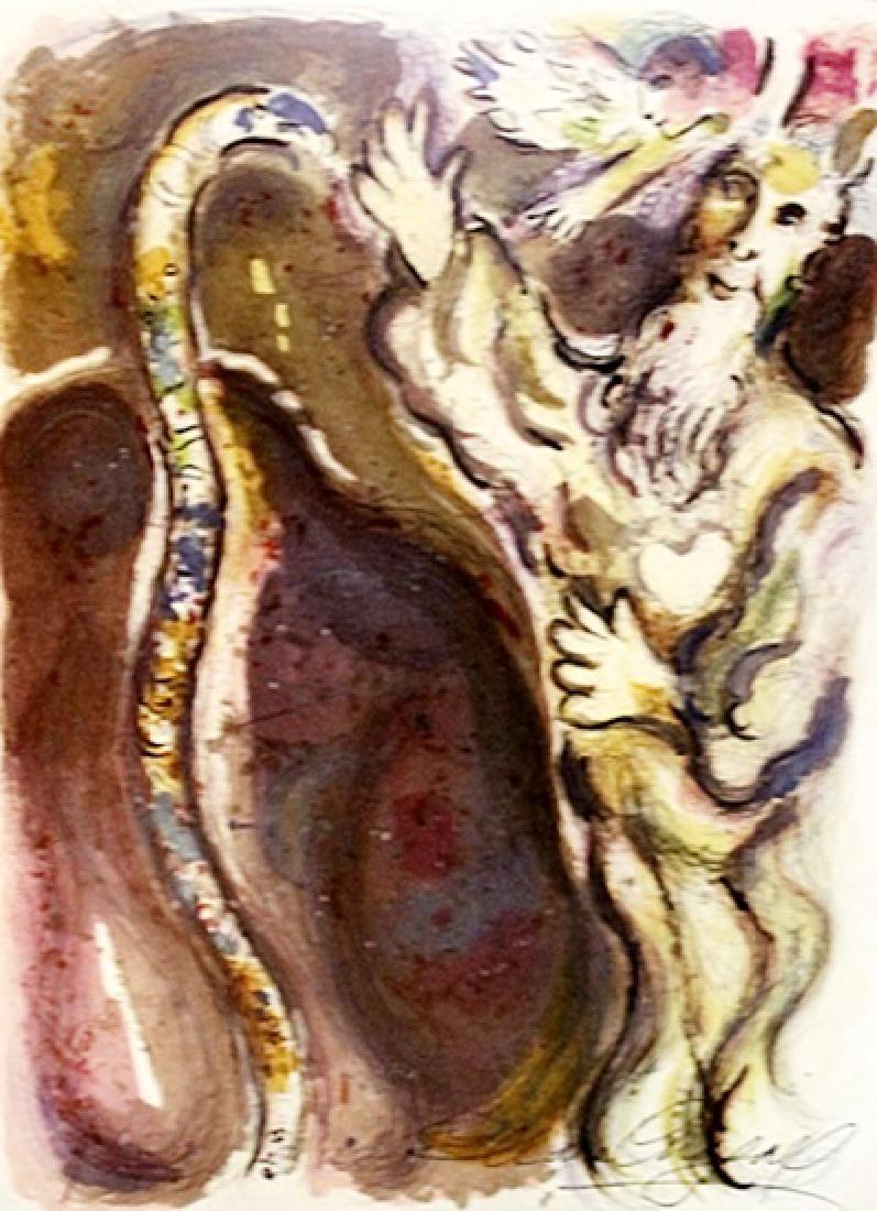 Marc Chagall - Lithograph - The Story of Exodus: Lithograph - Marc Chagall - From The Story of Exodus, Marc Chagall’s interest in the story of Exodus, recounting the Jewish people's passage from bondage to freedom, was consistent with his lifelong