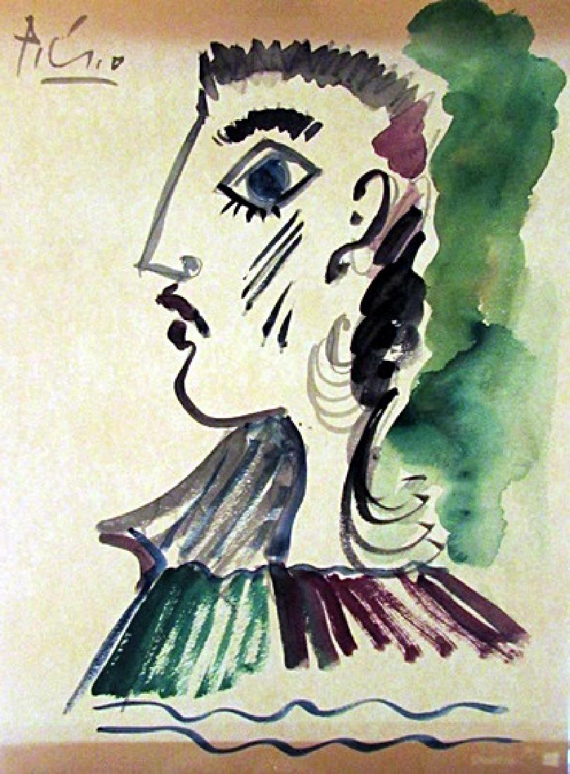 Pablo Picasso Watercolor (1 of 1)