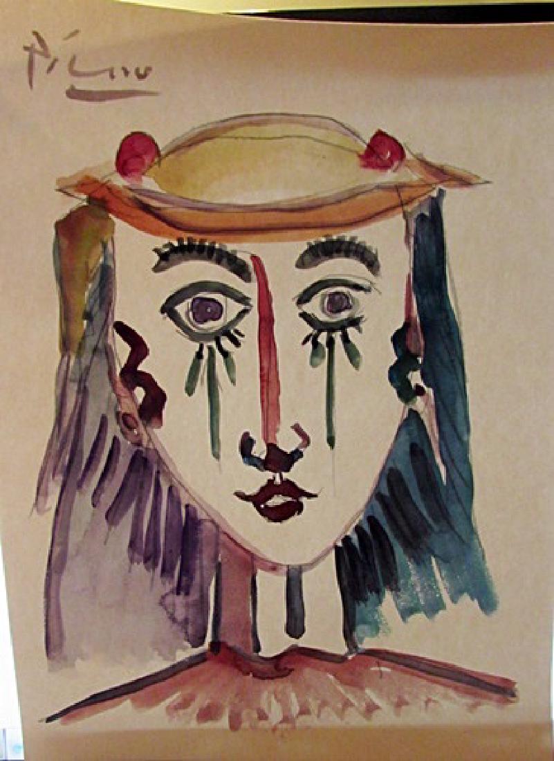 Pablo Picasso Watercolor (1 of 1)