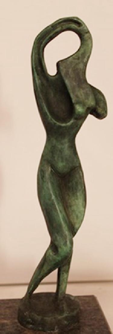 Patina Bronze Sculpture - Alexander Archipenko: Limited Edition, Hand Signed, Patina Bronze Sculpture after the artist, Size Approx. 10" x 4" x 4" in.