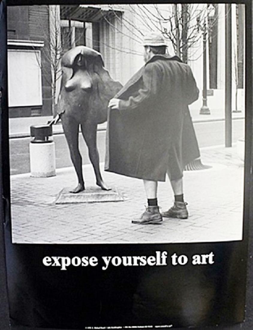 Fine Art Print "Expose yourself to Art" by Michael: Authentic Fine Art Print "Expose yourself to Art" by Michael Beard, Size Approx. 24 x 18 In.