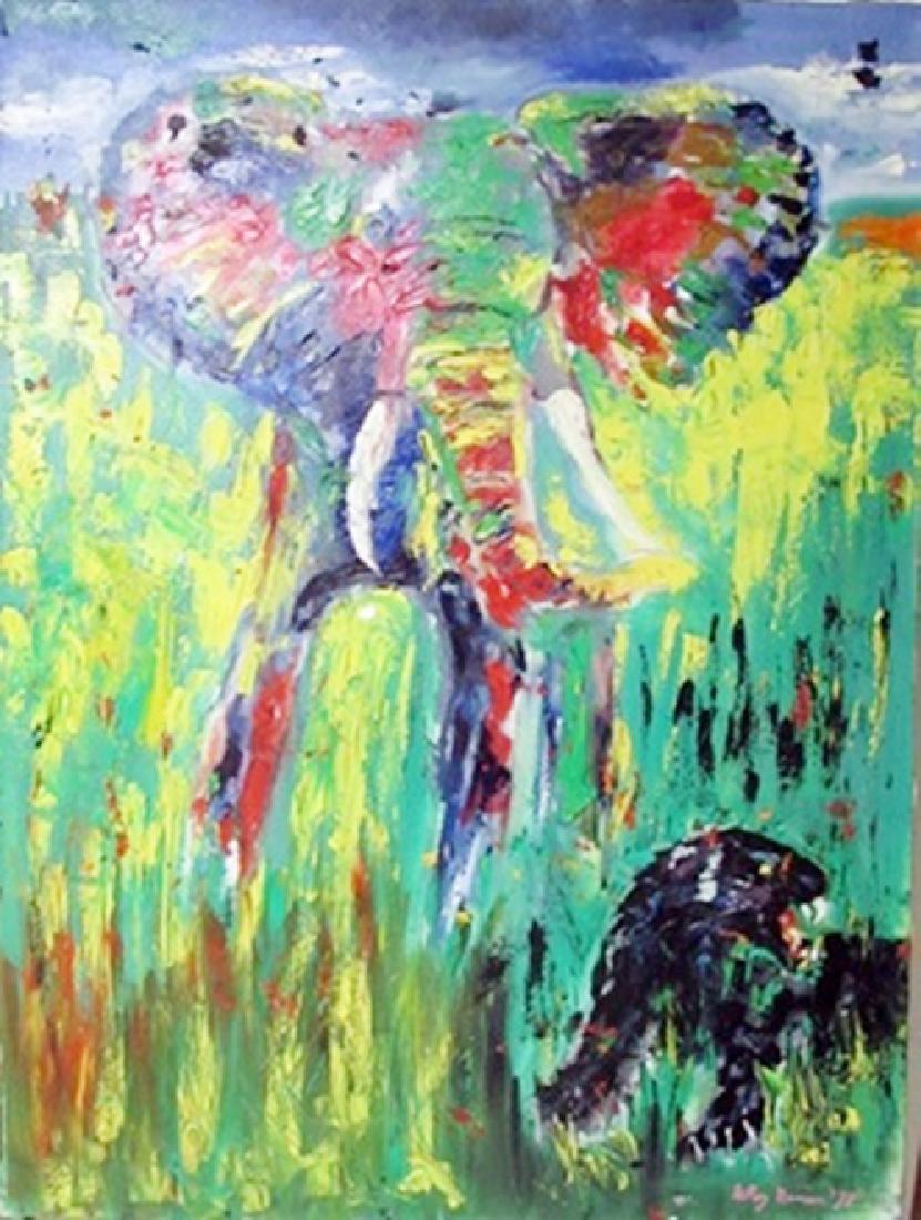 LeRoy Neiman Oil on Canvas (1 of 2)