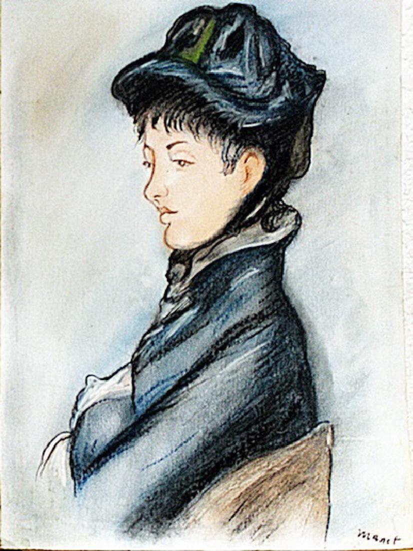 Edouard Manet - Lady Camillette 1879 Pastel (1 of 2)