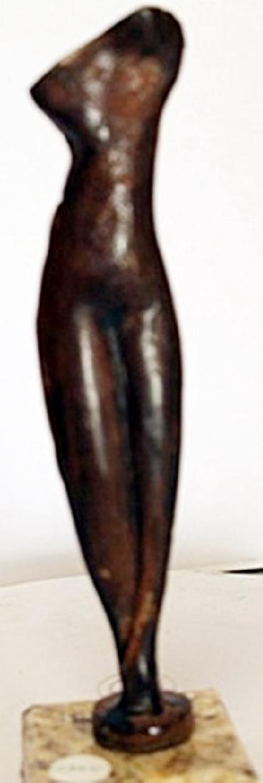 Bronze Sculpture - Alexander Archipenko: Limited Edition, Hand Signed, Bronze Sculpture after the artist, Size Approx. 10" x 3" x 3" in.