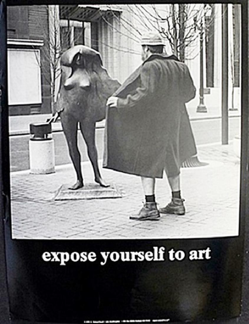 Fine Art Print "Expose yourself to Art" by Michael: Authentic Fine Art Print "Expose yourself to Art" by Michael Beard, Size Approx. 24 x 18 In.