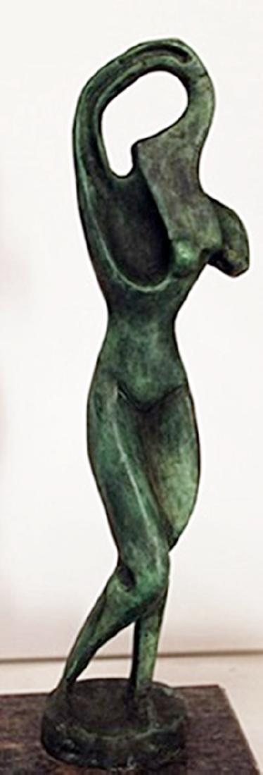 Patina Bronze Sculpture - Alexander Archipenko: Limited Edition, Hand Signed, Patina Bronze Sculpture after the artist, Size Approx. 10" x 4" x 4" in.