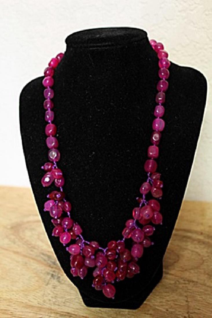 Sterling Silver/ Ruby's Necklace (1 of 2)