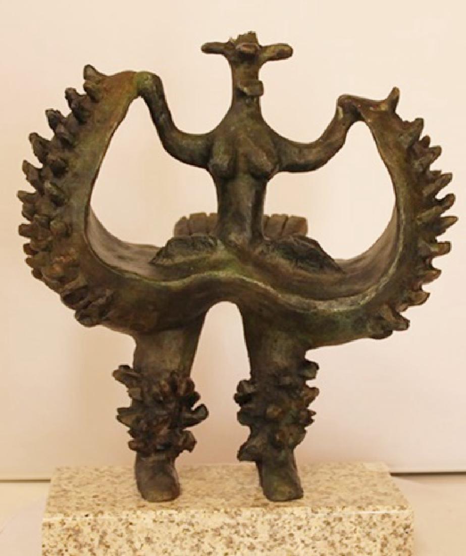 Patina Bronze Sculpture - Jacques Lipchitz: Limited Edition, Hand Signed, Patina Bronze Sculpture after the artist, Size Approx. 11" x 3" x 10" in.