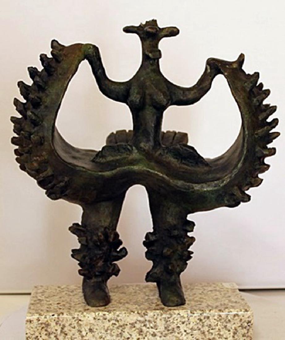 Patina Bronze Sculpture - Jacques Lipchitz: Limited Edition, Hand Signed, Patina Bronze Sculpture after the artist, Size Approx. 11" x 3" x 10" in.