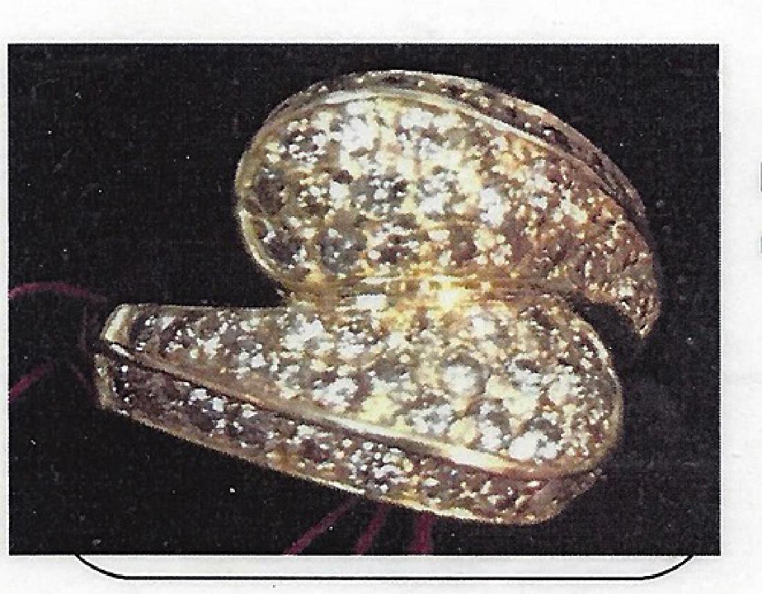 Ladys 10k yellow gold diamond ring (1 of 1)