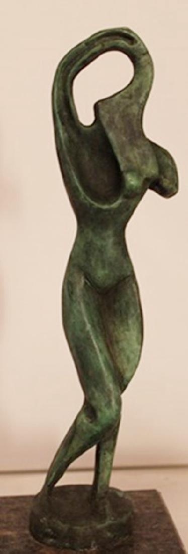 Patina Bronze Sculpture - Alexander Archipenko: Limited Edition, Hand Signed, Patina Bronze Sculpture after the artist, Size Approx. 10" x 4" x 4" in.