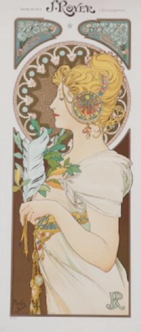Signed Limited Edition Lithograph Alphonse Mucha (1 of 1)