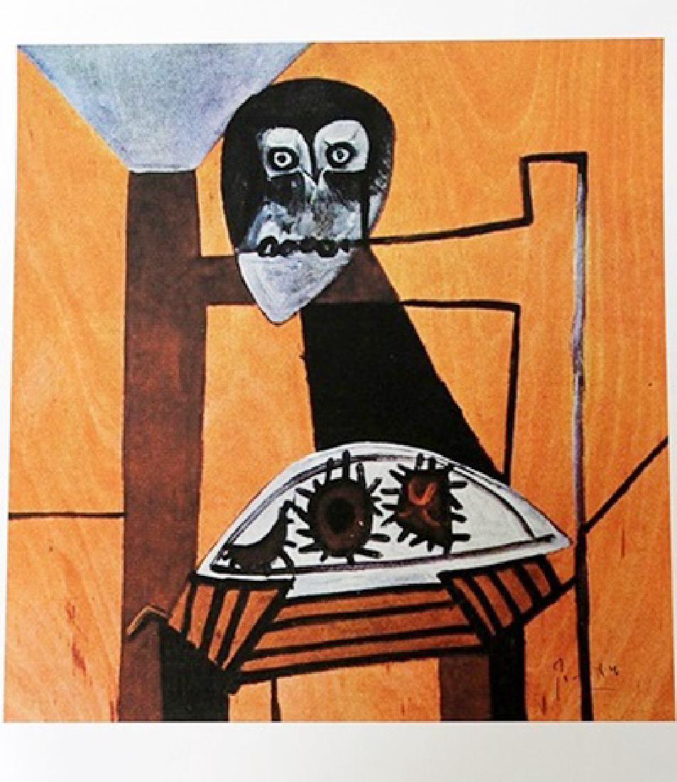 Pablo Picasso - Owl on a chair and sea urchins - (1 of 2)