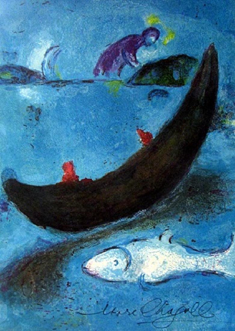 Marc Chagall lithograph - The dead dolphin and the (1 of 2)