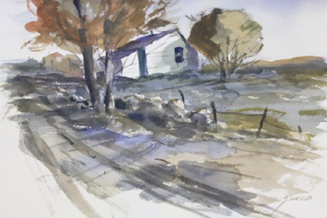 "PURPLE ROOFTOPS"  BY MICHAEL SCHOFIELD (1 of 1)