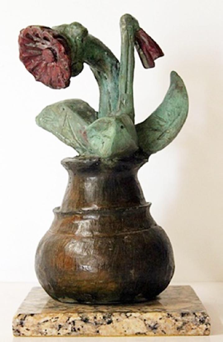 Flower Pot - Patina Bronze Sculpture - Pablo Picasso (1 of 4)