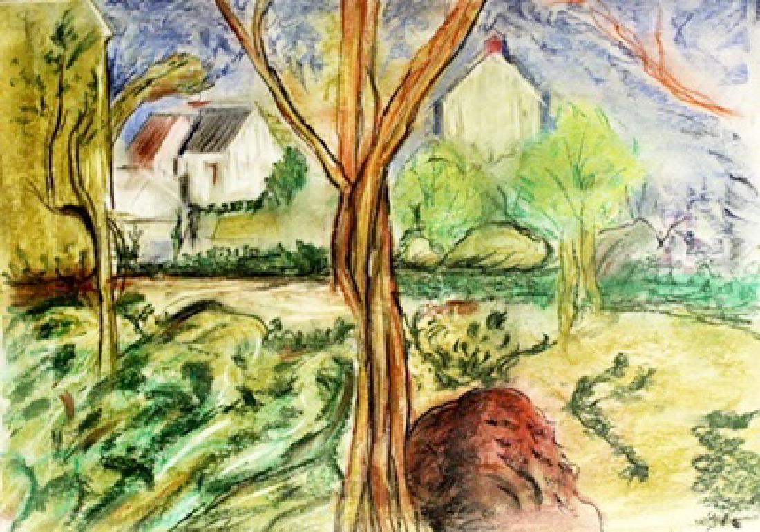 Tree Of Life - Georges D Espagnat - Pastel On Paper (1 of 3)