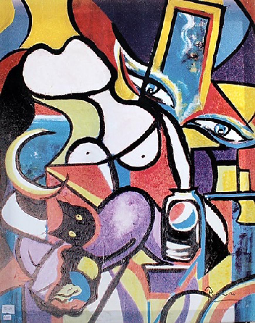 Abstract Art - Pablo Picasso - Canvas: Canvas in the manner of Pablo Picasso. Pablo Picasso was a Spanish painter, sculptor, printmaker, ceramicist, stage designer, poet and playwright who spent most of his adult life in France.