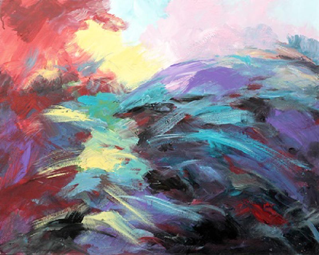 Michael Schofield - Splash of Color - Oil On Canvas (1 of 2)