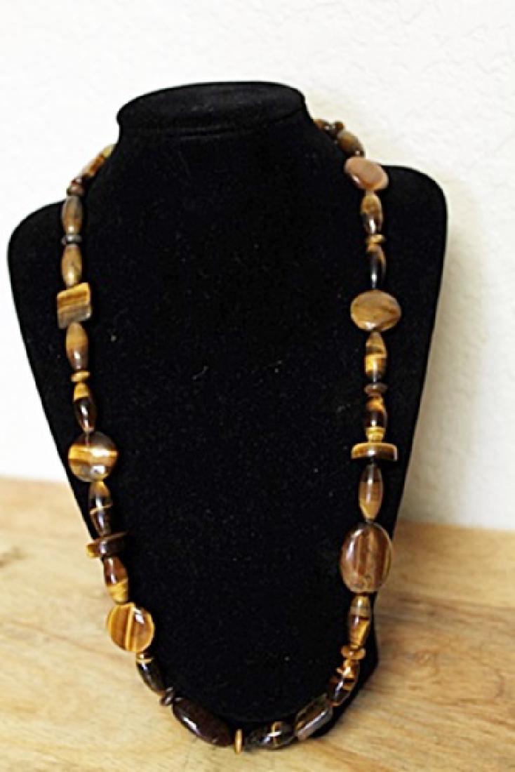 Fancy Tiger's Eye Necklace (1 of 2)