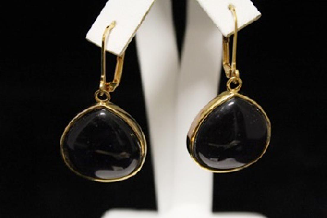 Elegant Sapphire Silver Earrings (11M) (1 of 3)