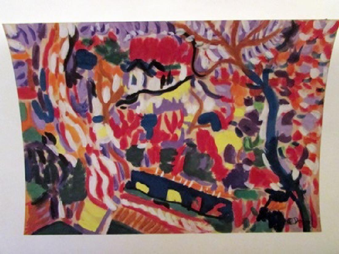 Andre Derain - The Jungle Watercolor: Watercolor on paper in the manner of Andre Derain - The Jungle, bearing the signature, private collection, unframed dimensions approx 12x8.