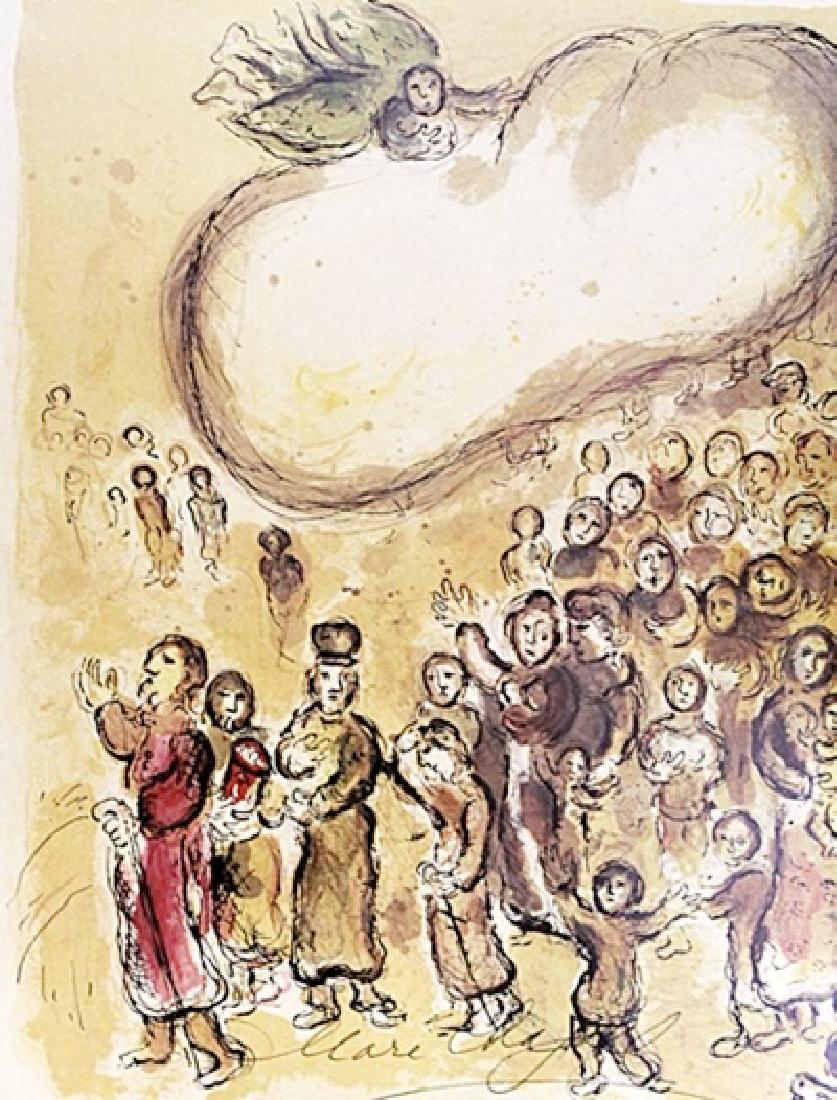 Marc Chagall - Lithograph - The Story of Exodus: Lithograph - Marc Chagall - From The Story of Exodus, Marc Chagall is considered to be one of the most versatile artists of classical modernism. In 1966 he completed his cycle "Exodus".