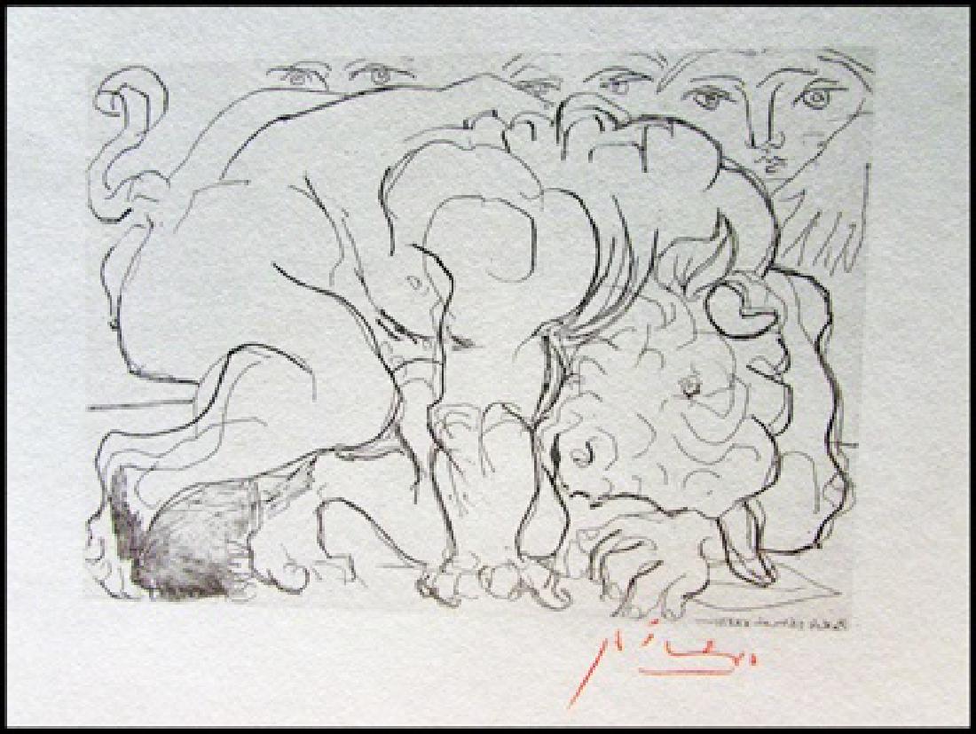 Signed Pablo Picasso Etching PP37 (1 of 3)