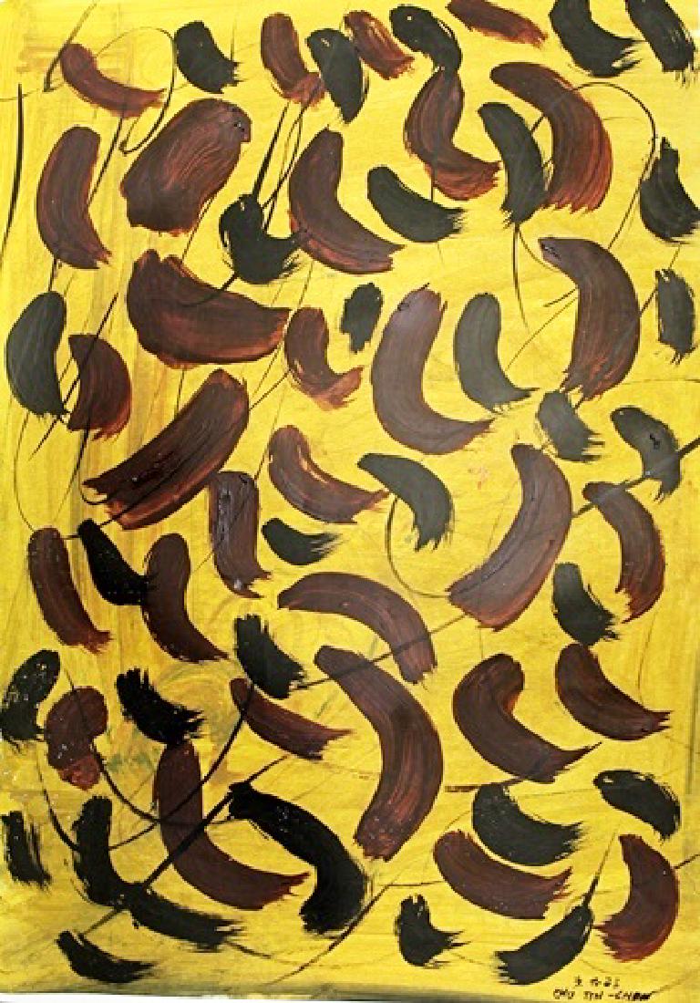 Yellow - Chu Teh Chun - Oil On Paper (1 of 3)