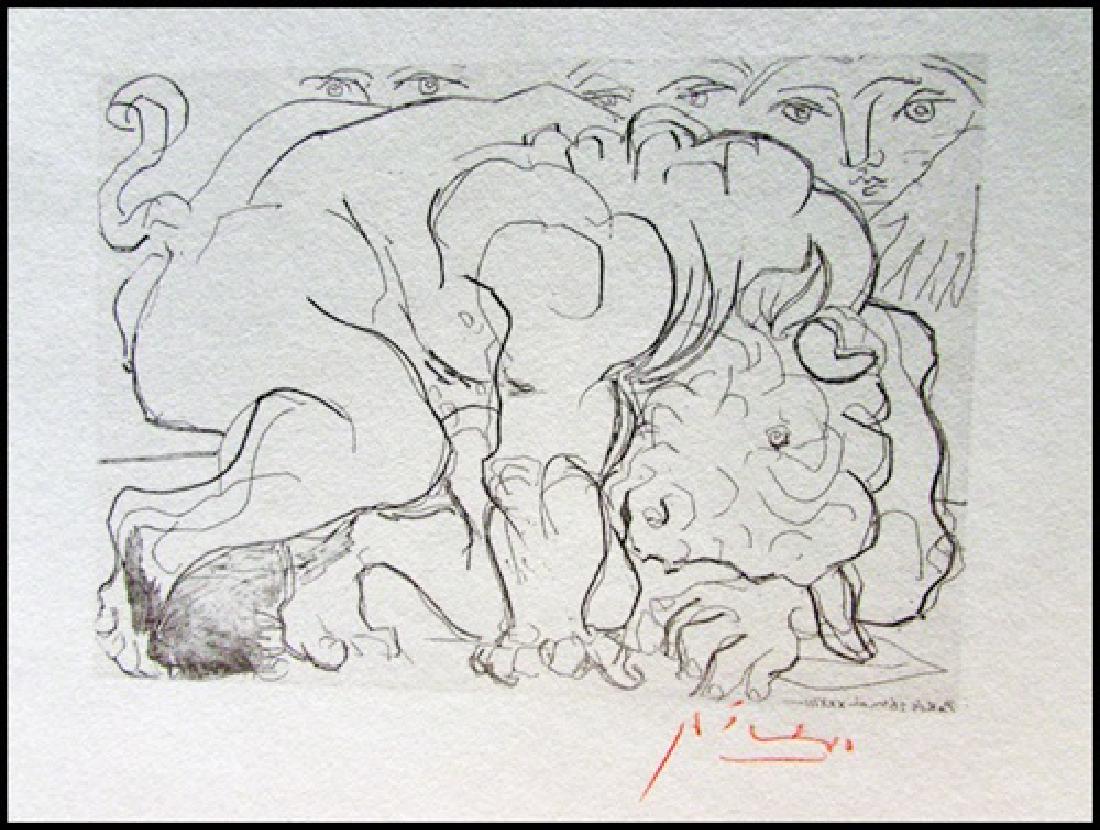 Signed Pablo Picasso Etching PP37 (1 of 3)