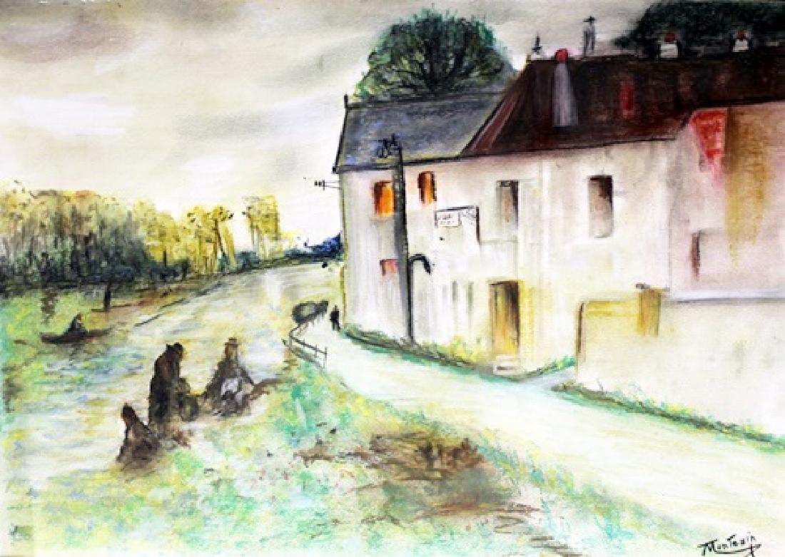 Untitled Pastel On Paper - Pierre Eugene Montezin (1 of 3)