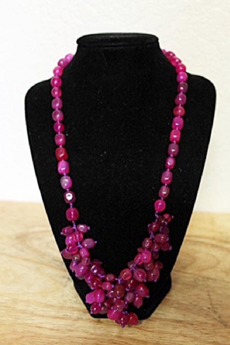 Sterling Silver/ Ruby's Necklace